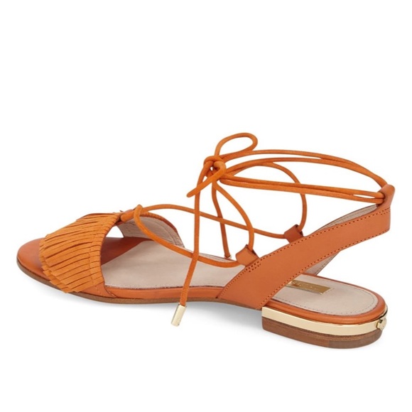 LOUISE ET CIE Cyan' Fringe Sandal Size 5.5 - Picture 4 of 4